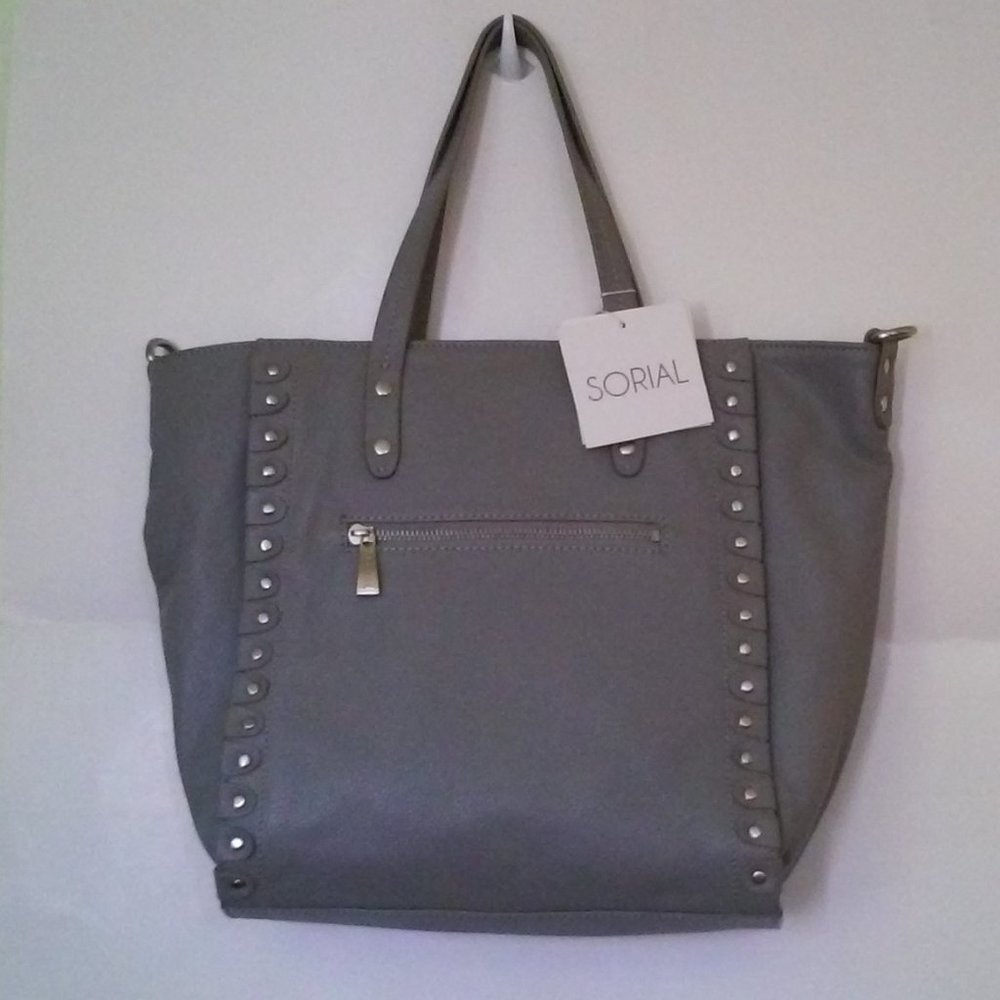 Sorial. Soft 100%  Real Leather Tote